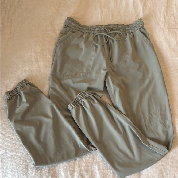 TNA Sage Green Casual Lounge Pants Elastic Waistband Soft/Thin Fabric - Picture 5 of 7